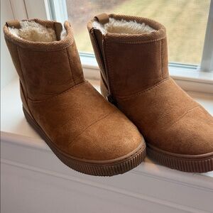 Cat & Jack Kids Faux-Suede Zip Ankle Boots - Brown